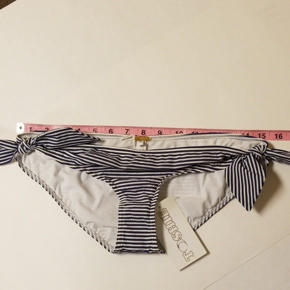 Tooshie Blue and white Bikini Stripe Bikini - Picture 3 of 4